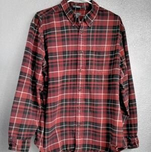 Eddie Bauer Red Flannel Shirt   Size L